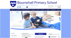 Desktop Screenshot of bournehallprimaryschool.co.uk