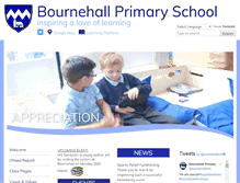 Tablet Screenshot of bournehallprimaryschool.co.uk